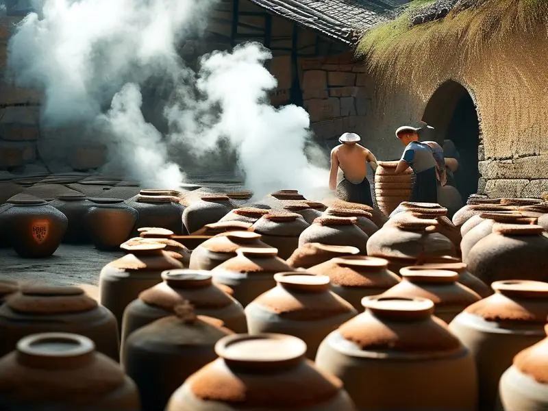 固态法白酒传统酿造工艺现场展示