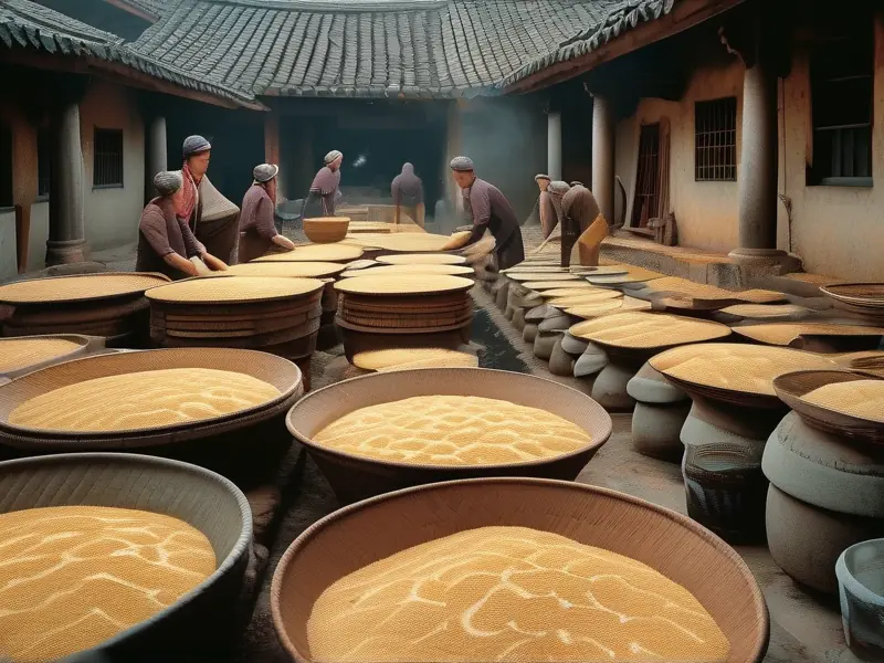 固态法白酒传统发酵工艺展示