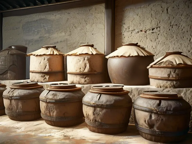 固态法白酒制作工艺流程展示图