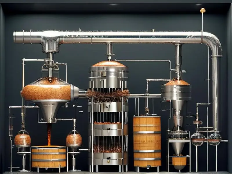 固态酒制作关键步骤示意图