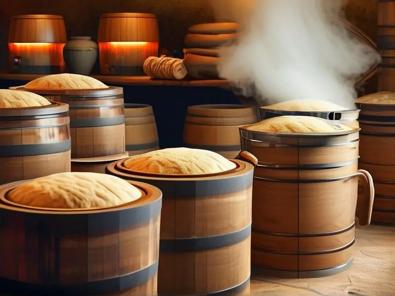 传统固态蒸酒工艺现场操作演示图