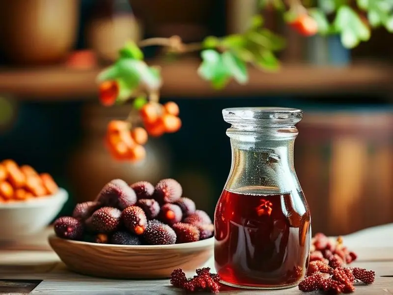 家庭自制拐枣酒原料与发酵过程实拍图