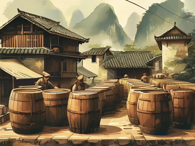 广西黄酒传统酿制过程