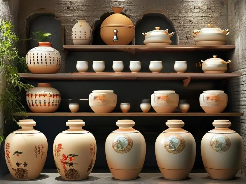 广西陶瓷蒸酿酒器展示图