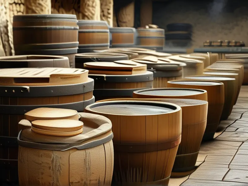 古代酿酒流程示意图