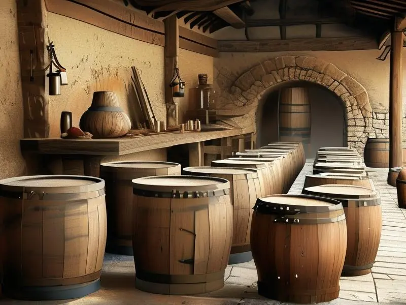 古代酿酒工艺展示图