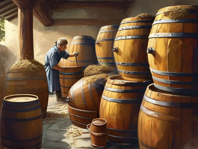 古法酿酒传统工艺展示