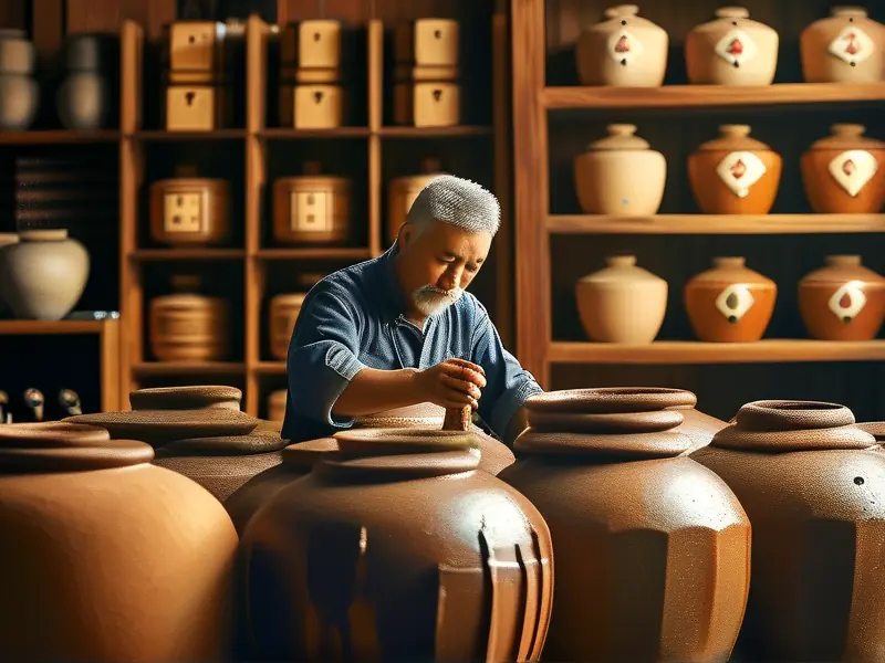 古法酿酒传统工艺实景展示