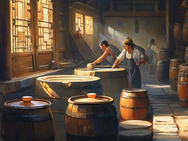 古井酿酒工艺传统酿造场景