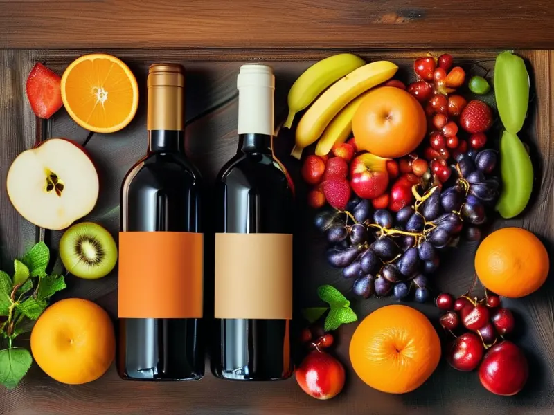 水果原料与酿酒工具准备制作果酒的过程