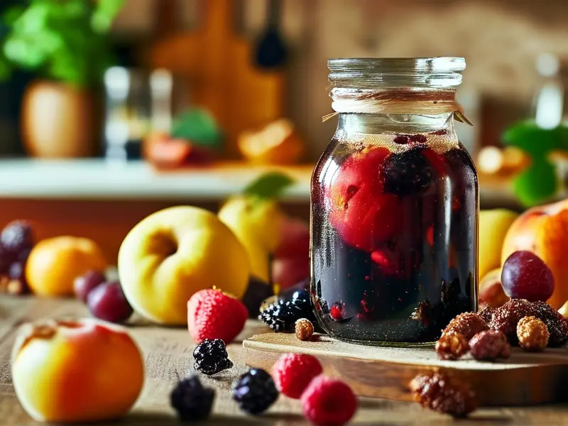 家庭自制果酒发酵过程实拍图