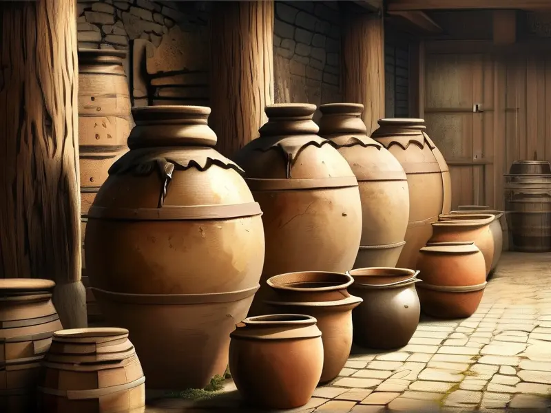 古代酿酒工艺展示图
