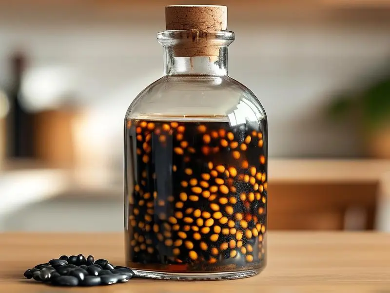 黑豆泡酒制作过程展示