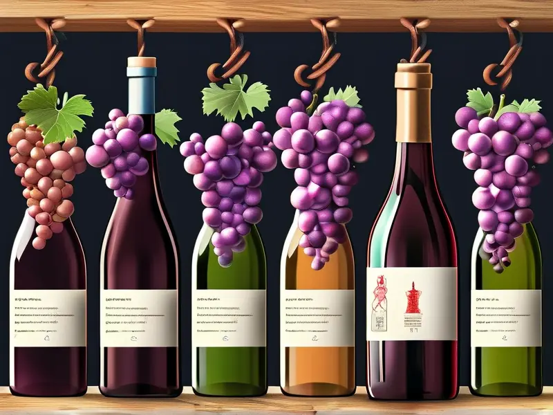 红酒酿造工艺流程示意图