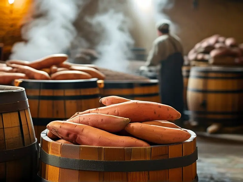 传统红薯酿酒工艺流程实拍