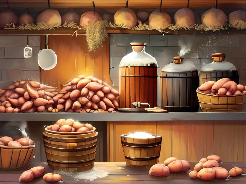 家庭自酿红薯酒制作过程