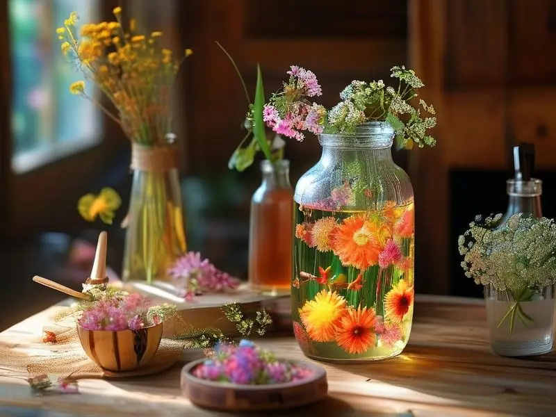 自酿花酒发酵过程展示