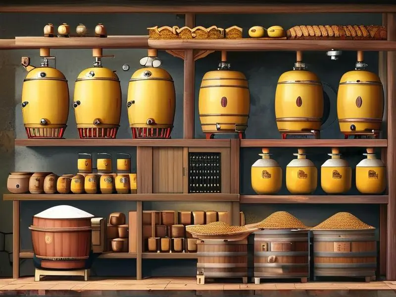 黄酒传统酿制工艺流程示意图