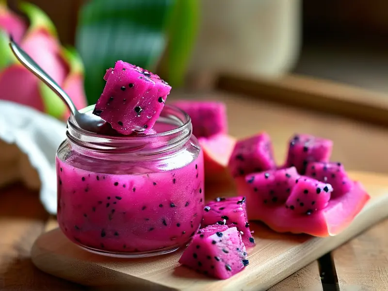 家庭自制火龙果酒酿制作过程实拍图