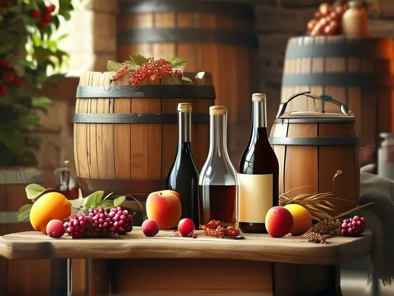 家庭酿酒工具与材料摆放示意图