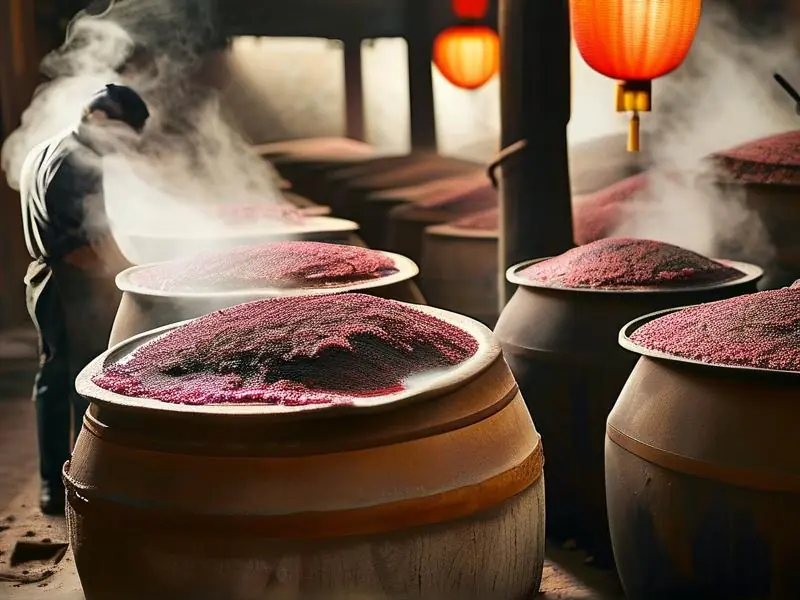 传统酱酒酿造工艺实景展示