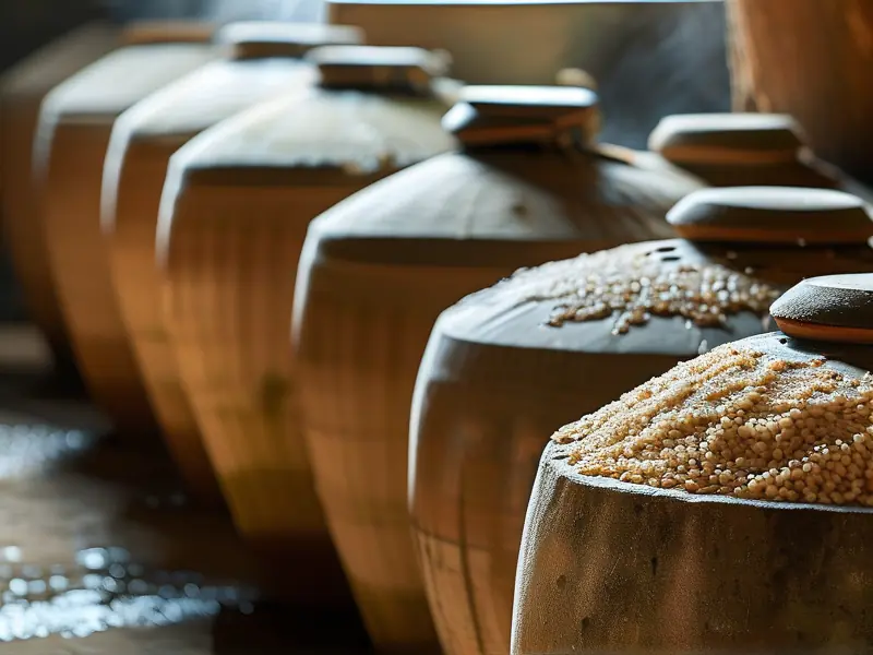 传统江西水酒酿造过程实拍图