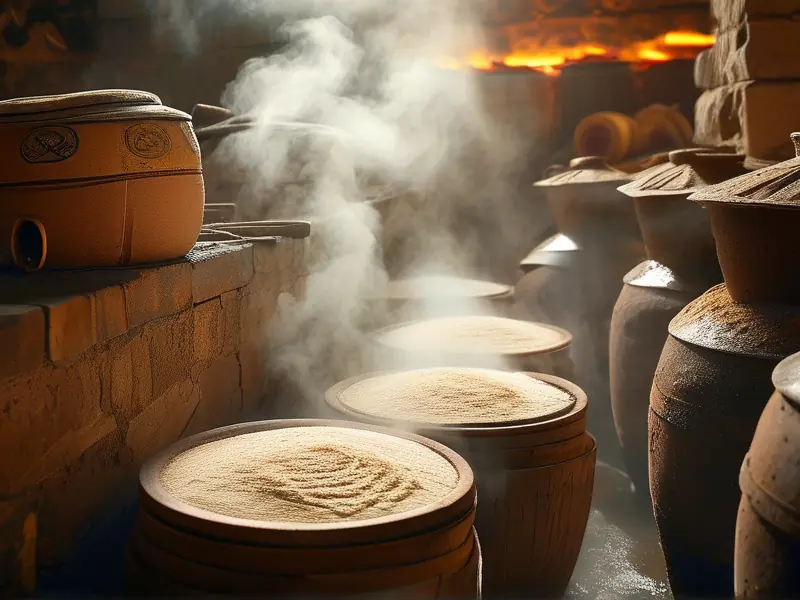 传统酱香白酒酿造工艺现场实拍