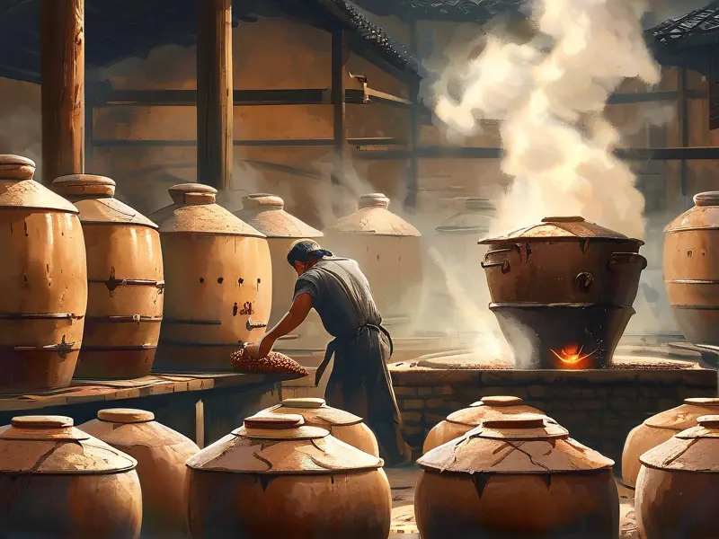 酱香酒12987传统酿造工艺现场实拍