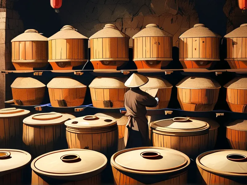 酱香酒12987酿造工艺流程图及成品展示