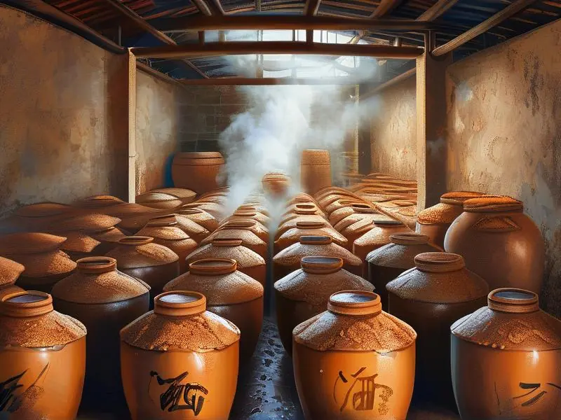 酱香酒传统酿造工艺现场实拍图