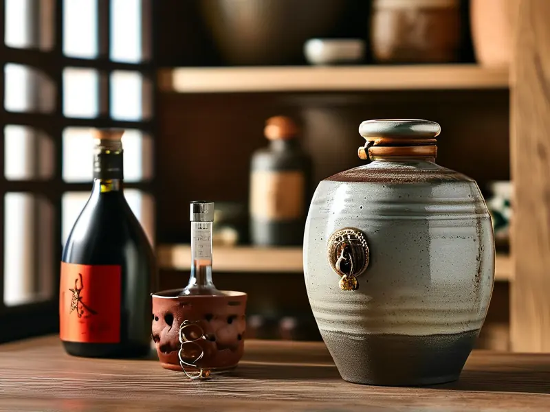 家庭散装白酒储存方法示意图