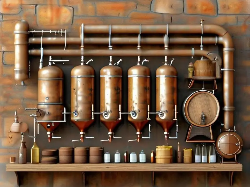 精酿啤酒酿造工艺流程示意图