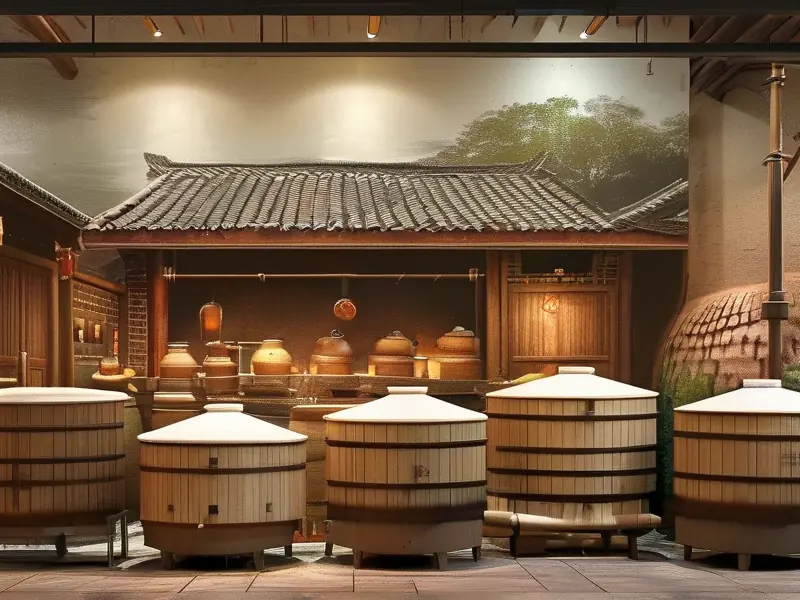 传统三白酒酿造工艺展示