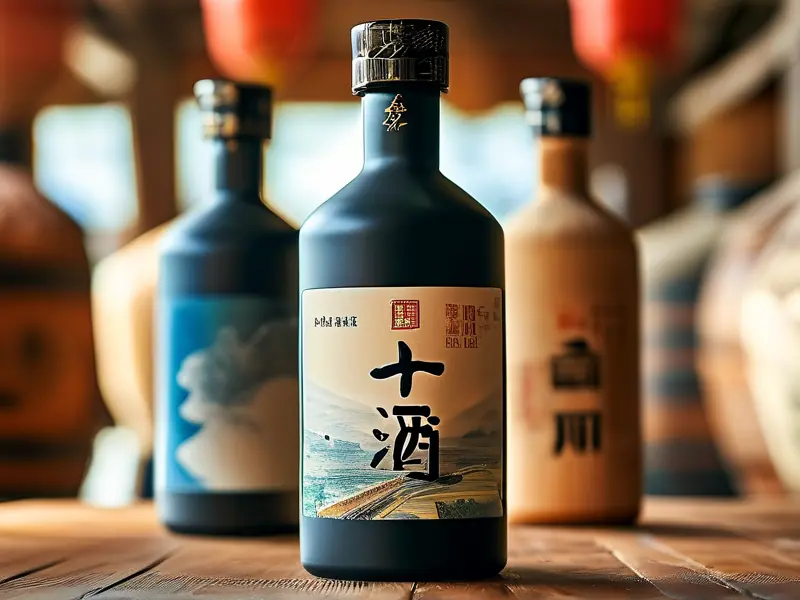 九酿滨河白酒产品展示及酿造环境