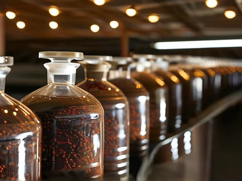 传统酒女贞子制作过程展示