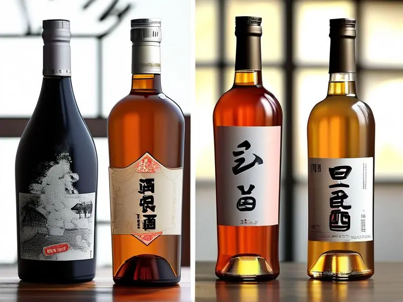 纯粮酒与勾兑酒对比图