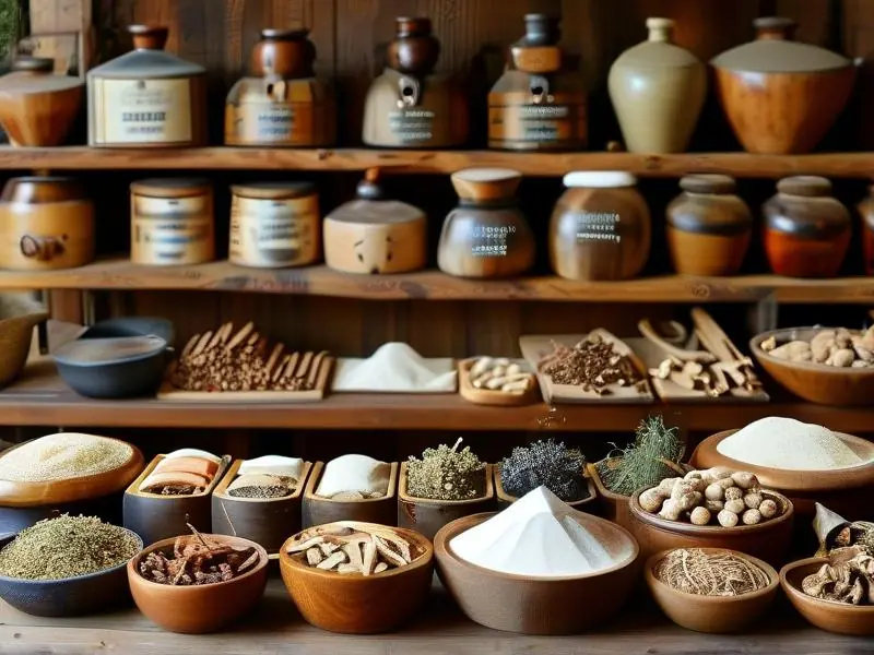 酒饼制作中草药配方展示