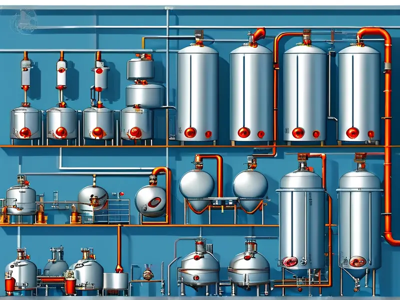 酒厂工艺流程图展示酿造过程中的关键步骤和设备布局