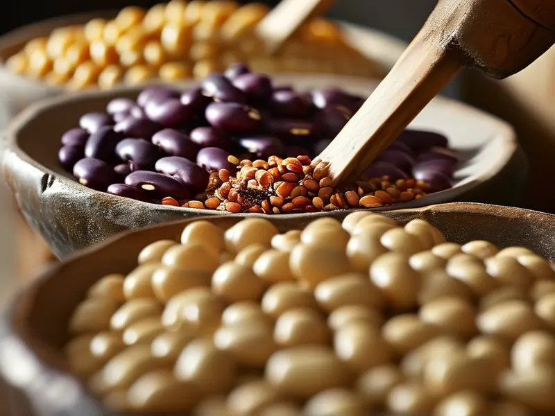 传统酒豆制作过程展示