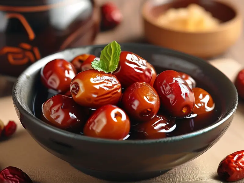 香甜软糯的酒焖枣成品展示