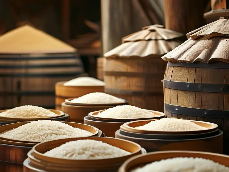 酒米制作过程实拍图展示传统工艺步骤