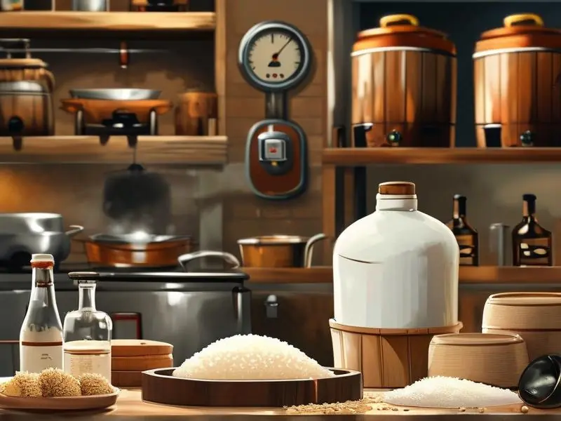 酒酿制作过程实拍图