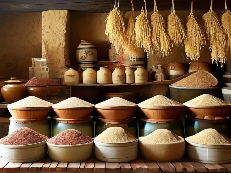 传统酒曲制作过程展示