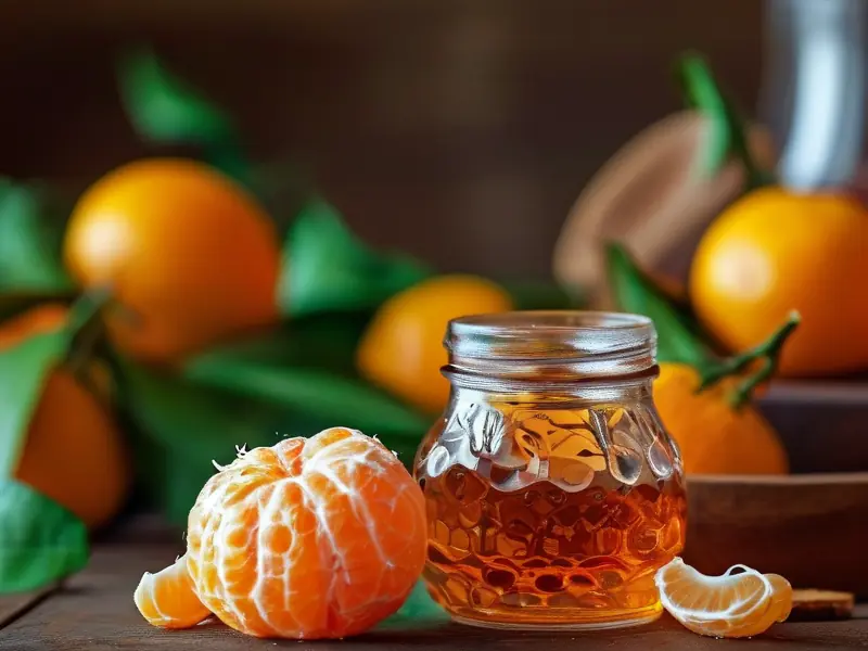 家庭自酿橘子酒材料与工具展示