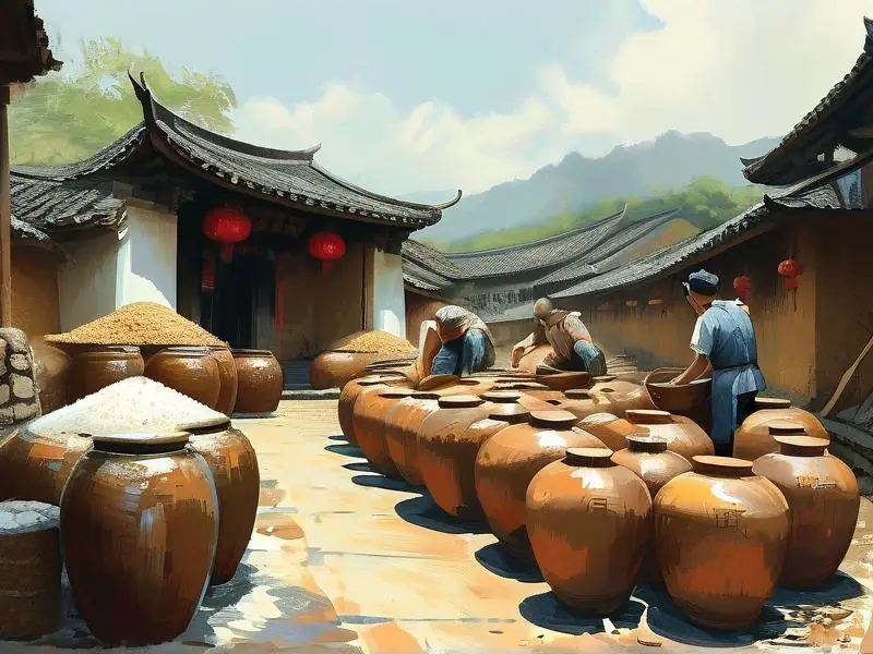 客家人传统酿黄酒工艺展示