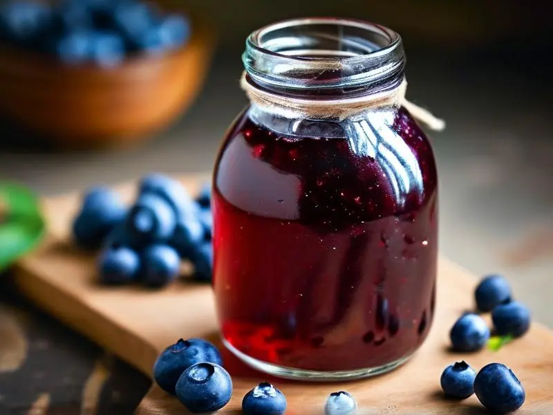 家庭自制蓝莓泡酒过程展示