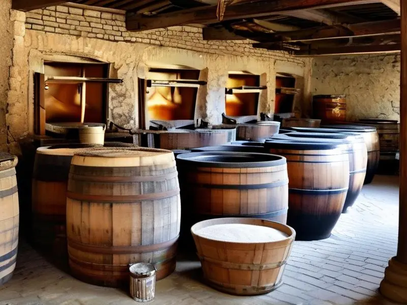 老酒传统酿造工艺展示