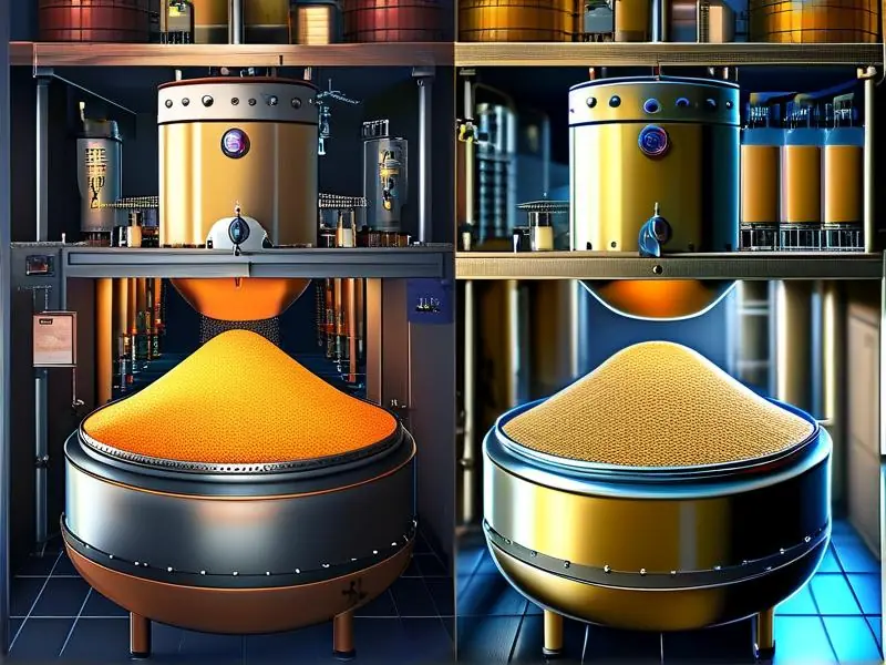 粮食酿酒与勾兑酒工艺对比图