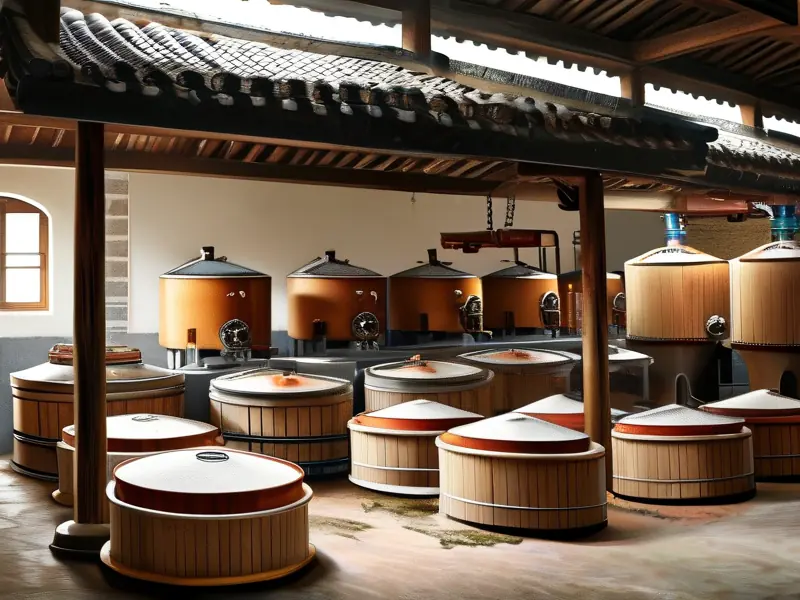 粮食酒酿造过程展示