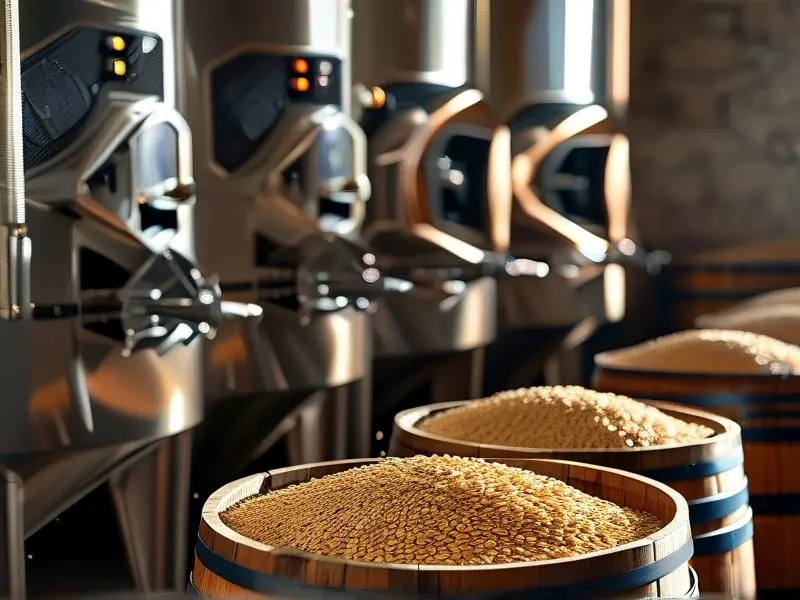 麦芽酿酒过程示意图